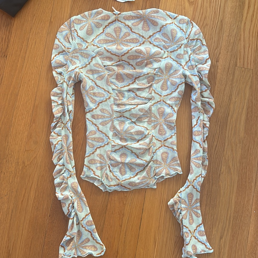 Free People mesh blouse NWT - Picture 5 of 6